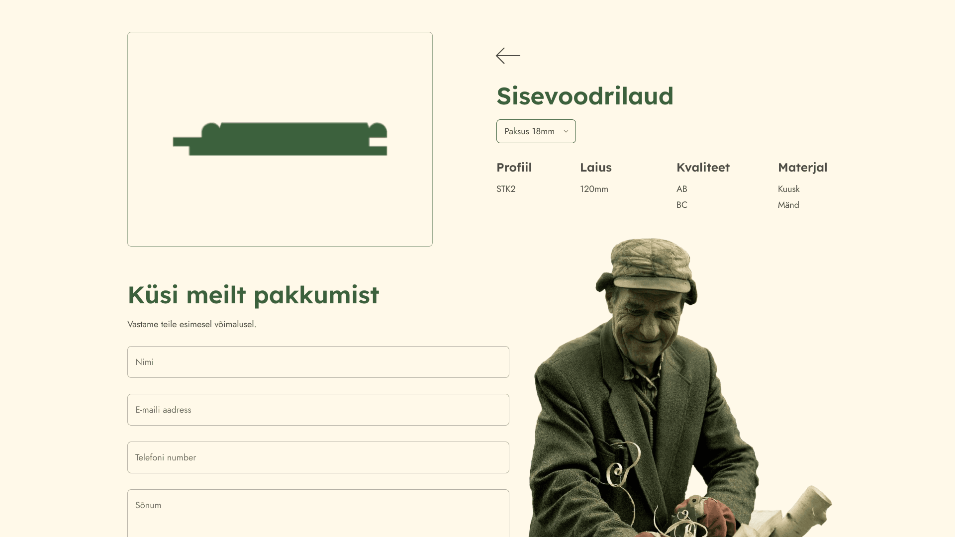 Puitmaterjalid toode