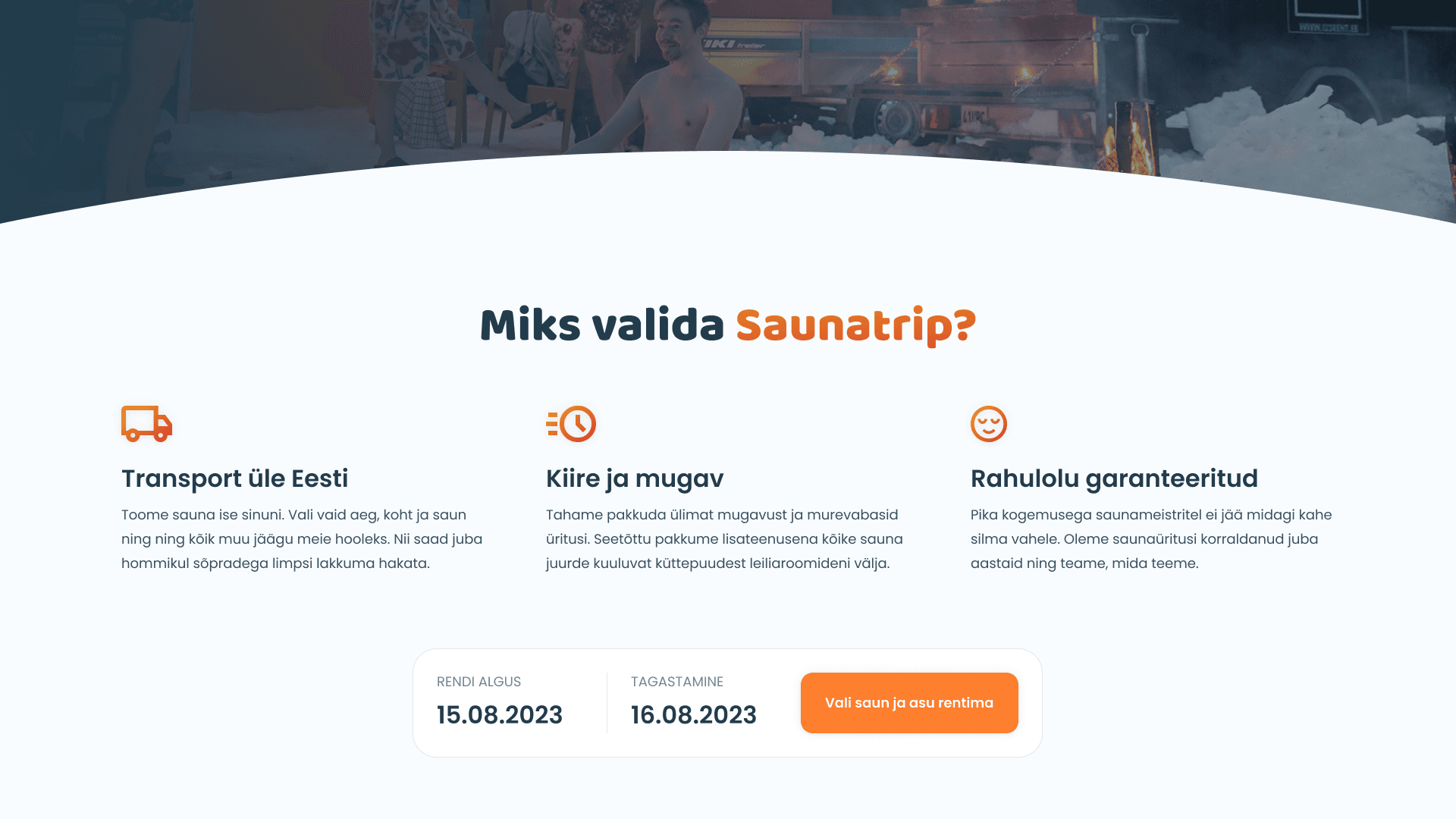 Saunatrip väärtused