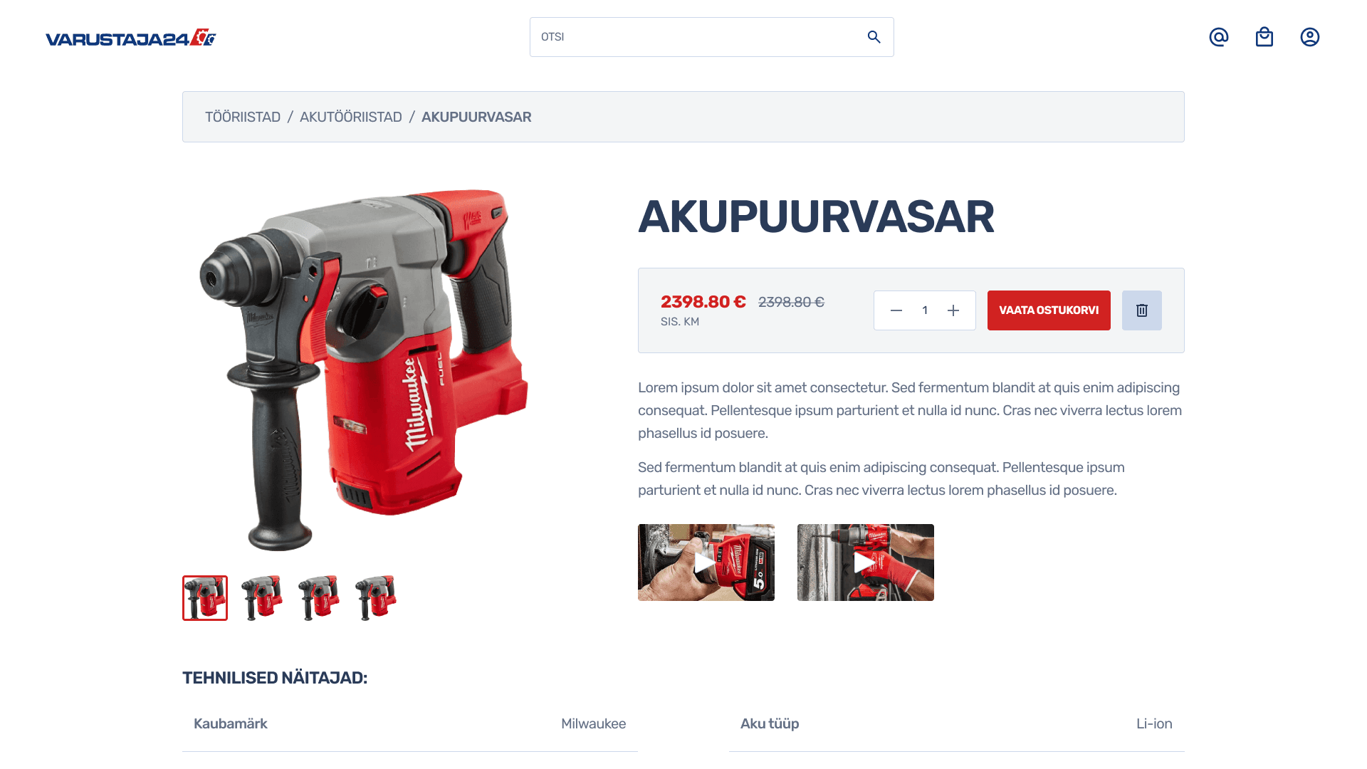 Varustaja24 toode